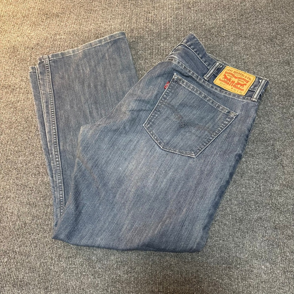 Levis 514 Straight Fit‎ Mens Jeans Blue Denim Pants W40 L30
